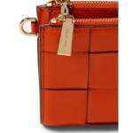 Michael Kors Jet Set Double Zip Wristlet Optic Orange One Size