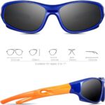 ATTCL Kids Hot TR90 Polarized Sports Sunglasses For Boys Girls Child Age 3-10 1P5025 orange bule