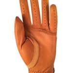 Zero Friction Cabretta Elite Golf Glove, Burnt Orange, LH, Universal-Fit