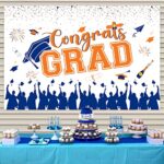 2024 Graduation Door Banner Set, Congrats Grad Photo Backdrop – We are So Proud of You Door Sign Banner for Class of 2024 Indoor Outdoor Celebration Party Supplies