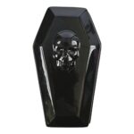 Boston Warehouse Gothic Skull Coffin Butter Dish, Black