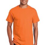 Gildan Adult Ultra Cotton T-Shirt, Style G2000, Multipack, Safety Orange (10-Pack), X-Large