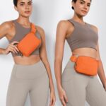 ODODOS Everywhere Belt Bag with Adjustable Strap, Small Waist Pouch Fanny Pack for Workout Running Travelling Hiking, Orange