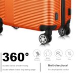 HOUAGI Luggage Sets ABS Hardshell 3pcs Clearance Luggage Hardside Lightweight Suitcase sets Spinner Wheels Suitcase with TSA Lock 20in/24in/28in