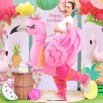 KOOY Inflatable Flamingo Costume Adult,Halloween Costume Women Adult,Inflatable Costume For Adult Funny Halloween Costumes,Blow Up Costume,Christmas Costume