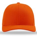 Richardson 112 Trucker Hat – Premium Blank Baseball Cap, Adjustable Snapback Hat – Structured Six Panel Richardson Blank Hats – Orange