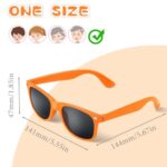 ANPUNAT 12 Pack Party Sunglasses in Bulk for Birthday Party Beach Pool Party Travel Picnic Party Goody Bag Fillers (Orange)