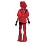 Descendants Red Deluxe Costume, Official Disney Descendants The Rise of Red Costume Jumpsuit, Wig not Included, Child Size (7-8)