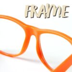 Spooktacular Creations Orange Nerd Glasses with Clear Lenses, Orange Square Eyeglasses Nerd Costume Accessories, Retro Costume Glasses for Men Women Halloween Costumes Party Cosplay Props