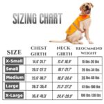 IDOU Reflective Dog Vest,High Visibility Orange Dog Vest,Dog Safety Vest for Walking, Jogging or Training L