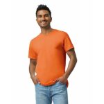 Gildan mens Heavy Cotton T-shirt, Style G5000, Multipack T Shirt, Safety Orange (3-pack), X-Large US