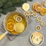 Christmas Potpourri Bowl Filler, Natural Fruit Potpourri with Dried Orange Slices, Dried Apple Slices, Dried Lemon Slices, Pretty Decorative Christmas Vase Filler Decor for Hostess, Home Decor