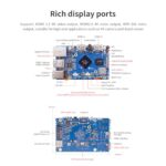 Orange Pi 5 Pro 8GB RAM LPDDR5 8 Core 64 Bit RK3588S Single Board Computer, 8K Video Decoding 2.4GHz Frequency WiFi Bluetooth Open Source Board Run Orange Pi OS, Android, Debian, Ubuntu