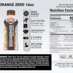 BODYARMOR ZERO Sugar Orange, Sugar Free Sports Drink – Low-Calorie Hydration – Natural Flavors with Potassium Packed Electrolytes, Antioxidants, and B-vitamins, 16 fl oz (pack of 12)