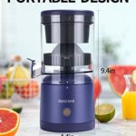 Electric Juicer Rechargeable – Citrus Juicer Machines with USB and Cleaning Brush Portable Juicer for Orange, Lemon, Grapefruit…