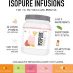 Isopure Clear Whey Isolate Protein Powder Infusions, Lactose Free, Gluten Free, Naturally Flavored, Pineapple Orange Banana, 20g Protein Per Serving, 1.9 Lb, 36 Servings