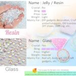 qiipii Orange AB Resin Rhinestones for Crafting 3mm 4mm 5mm Orange Red AB Flatback Jelly Stones Bulk SS10 SS16 SS20 Non-Hotfix Diamonds Gems for Nails Face Eyes Makeup Tumblers Bottle DIY Crafts Decor