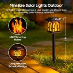 WdtPro 12 Pack Solar Lights Outdoor, Flickering Flame Solar Torch Lights Waterproof, Auto On/Off Solar Garden Lights Halloween Lights for Outside Yard Pathway Patio Outdoor Christmas Decorations